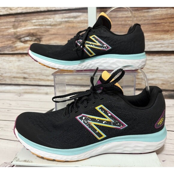 New Balance Women's Fresh Foam 680 v7 Black Surf Running Shoes, Size 12 - Picture 1 of 8